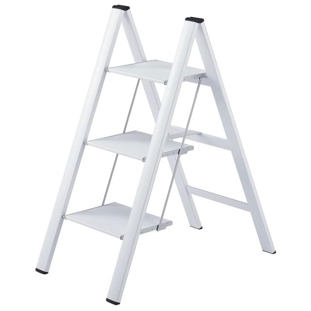長谷川工業(Hasegawa) スリムステップ 3段 ホワイト SJ-3d(WH) (17656) 78cm
