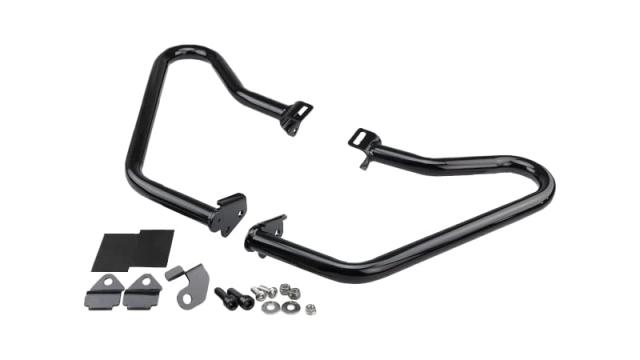 キジマ (kijima) バイク エンジンガード レブル REBEL250(’17-’20) CL250/500 スチール製ブラック仕上げ 405-238