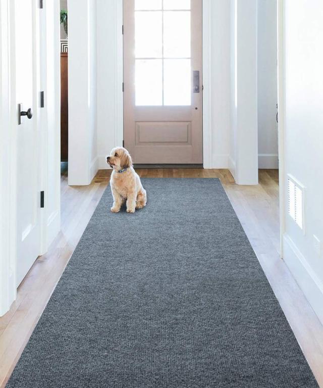 廊下敷き マルチロールカーペット 吸着マット 足腰負担軽減 洗える 600*68cm 厚み4mm ずれない キッチンマット 階段カーペットマット 床