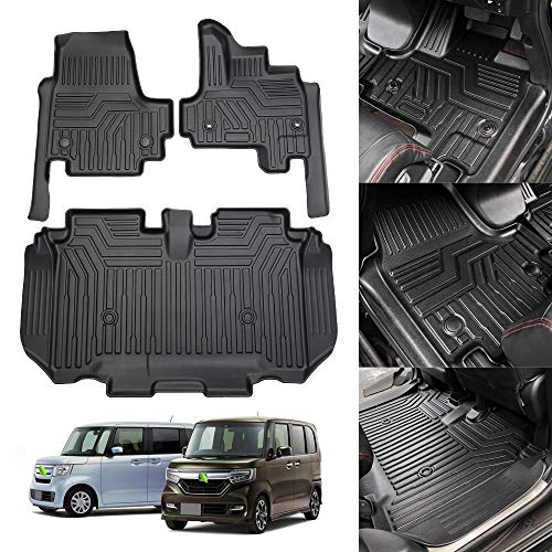 Cartist ホンダ 新型 N-BOX JF3 JF4型 3Dフロアマット カーマット フロアマット セカンドマット Nbox n-boxカスタム 2017.9〜に適用 防水の通販は