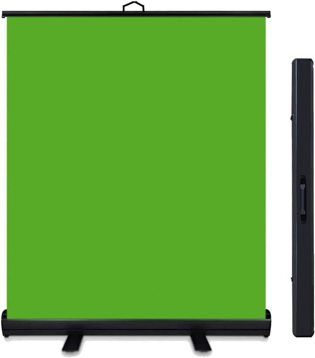 WASJOYE 背景布 緑 クロマキー 撮影用 グリーンバック 自立型 ポータブル 高さ調整可能 部屋で動画撮影 zoom会議 ライブ ゲーム配信 TikT