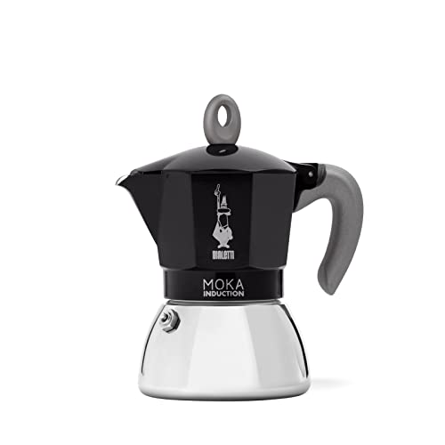 Bialetti (ビアレッティ) モカ インダクション 6カップ用 IH対応 ＆ 直火式 (コーヒーメーカー エスプレッソメーカー マキネッタ)