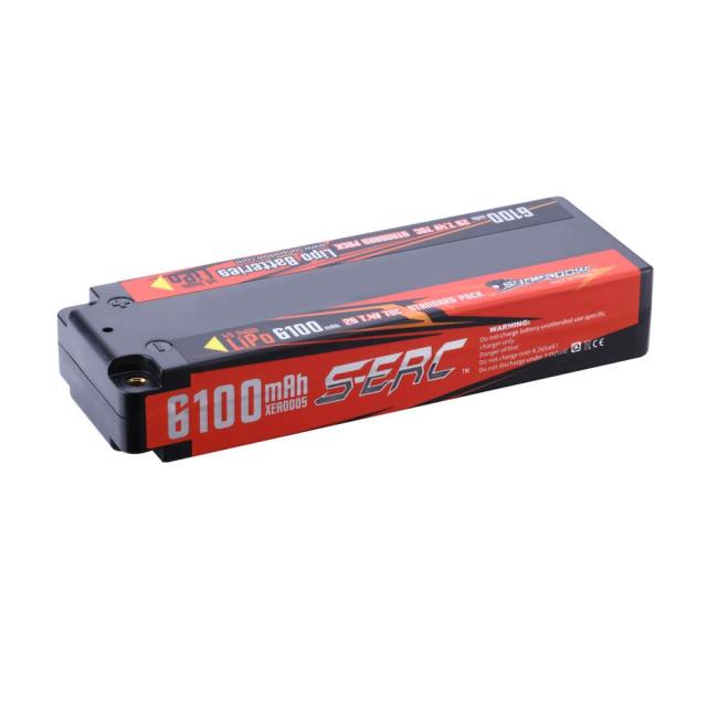 SUNPADOW S-ERCシリーズ6100mAh 7.4V 2S 70C リポバッテリーハードケース、RCトラックRCトラギー RC 無人ヘリコプターFPVレーシングに適 6,599円
