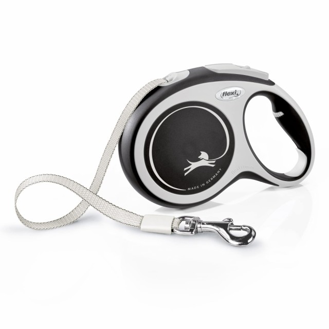 フレキシリード (flexi) 伸縮リード ニューコンフォート テープ L(50kg未満) 8m ブラック [犬用リード] 日本正規品の通販は