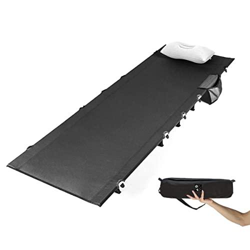 Dominant-X コット キャンプ アウトドアベッド 超軽量 コンパクト 折りたたみ式 静音設計 耐荷重150kg 防水 通気性 防災 車中泊 枕と収納