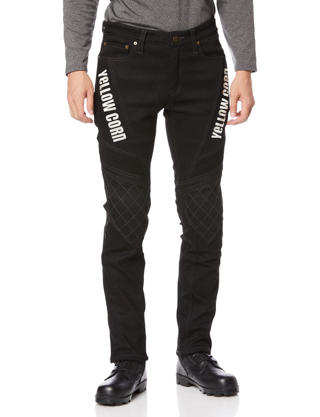 [イエローコーン] パンツ YRP-001 メンズ ブラック/アイボリー 32