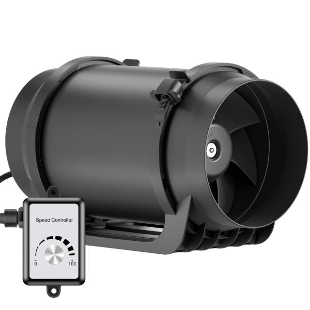 Hon＆Guan ダクトファン 150mm 究極風量 798m？/h 強力 【インボイス制度登録店】 無段階調速スイッチ付き 100〜120V ダクト用換気扇 産業の通販は 26,347円