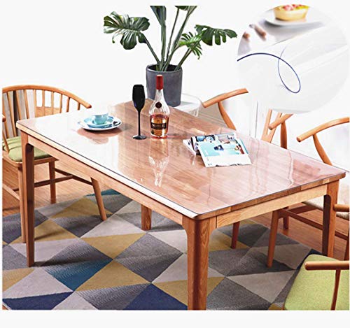 ZIJINJIAJU テーブルクロス 透明 ， デスクマット，防水，耐油，厚手，テーブルクロスビニール，1.0mm 1.5mm 2.0mm 3.0mm ， カット,耐熱の通販は