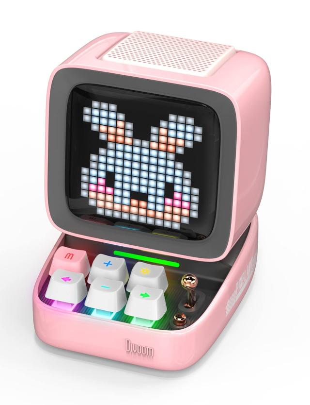 Divoom Ditoo-Pro ポータブルBluetoothスピーカー3.55インチLEDスクリーンピクセルディスプレイ、DSPワイヤレススピーカーAPPコントロー