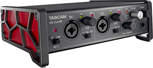 TASCAM(タスカム) US-2X2HR 2Mic, 2IN/2OUT 24bit/192kHzハイレゾ USBオーディオ/MIDIインターフェース Youtube 音楽制作 生配信 DTMの通販は