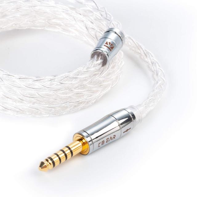 Yinyoo イヤモニ アップグレードケーブル mmcx 4.4mm KBEAR KBX4913 純銀 8芯 ヘッドフォン 交換用ケーブル 5極 99.99%の純銀度バランス の通販は 6,800円