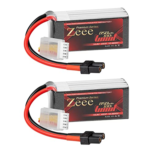Zeee Premium Series 4S リポバッテリー 14.8V 100C 850mAh XT30プラグ付き 4S バッテリー RCヘリコプター用 FPV用 ドローン用 ラジコン 6,599円
