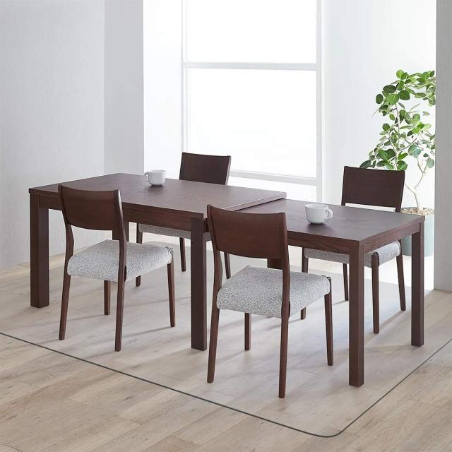 ダイニングマット クリア PVC 180X300cm 特大サイズ 超大判 厚さ1.5mm クリアマット テーブルマット 透明マット ソフト 撥水 おしゃれ 汚