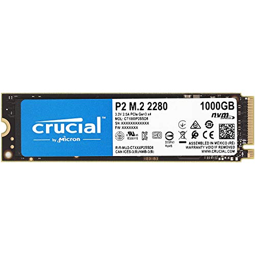 Crucial クルーシャル P2シリーズ 1TB(1000GB) 3D NAND NVMe PCIe M.2 SSD CT1000P2SSD8 [並行輸入品]