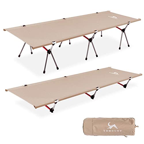 MC TOMOUNT 2way コット キャンプ アウトドア ベッド高低兼用 折りたたみ式コット 耐荷重150kg 収納ケース付き お昼寝 キャンプ 野外用 (の通販は