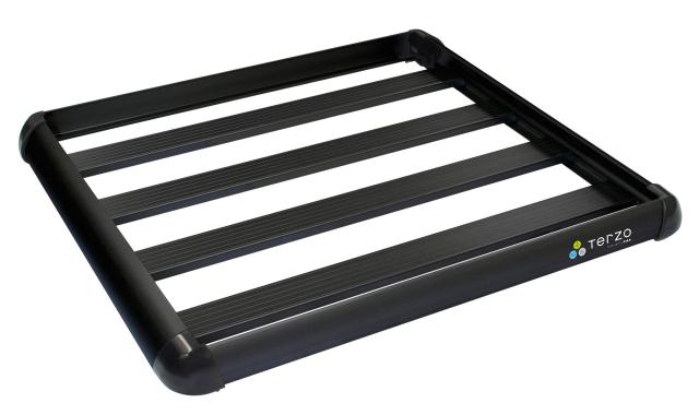 Terzo テルッツォ (by PIAA) ルーフラック 1個入 アルミルーフラック 長さ:110cm x 幅:105cm スタンダードサイズ ブラック EA303B