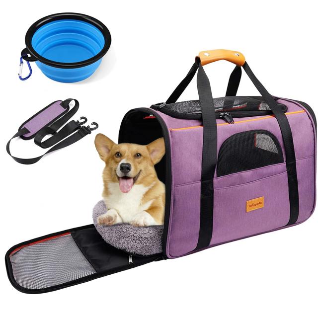 猫 キャリー バッグ 折りたたみ ペットキャリー 4way ショルダー 中・大型猫用・小型犬用 リュック 変形しない 通気性 臭気がない 車載/