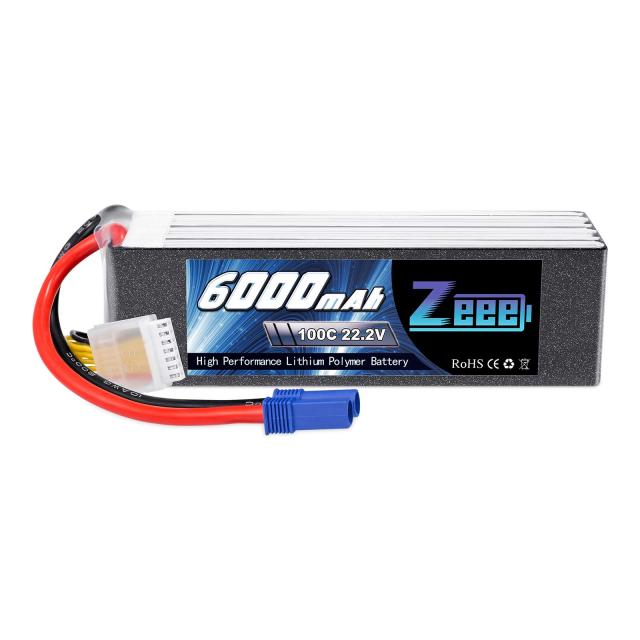 ゼエエ Zeee 6S リポバッテリー 22.2V 100C 6000mAh 大容量リポバッテリー EC5プラグ付き リポバッテリー 大容量バッテリー RCカー用 ラの通販は