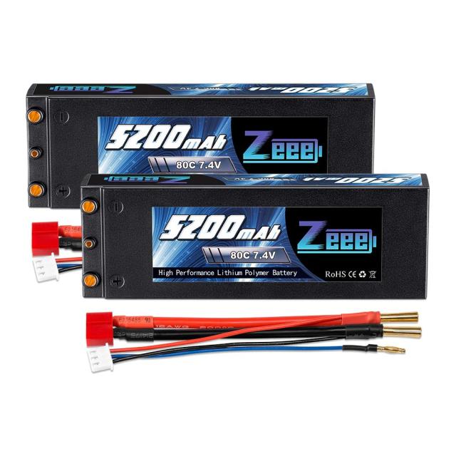 ゼエエ Zeee 7.4V 80C 5200mAh 2S lipo battery リポバッテリー RC バッテリー 大容量バッテリー ラジコン製品バッテリー RCカー用 ラジ