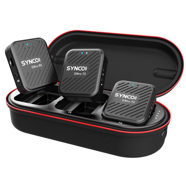 ワイヤレスマイク, SYNCO G1A2PRO ステレオ/モノラル切替 音量調整 2台送信機・１台受信機 自動ペアリング ノイズリダクション機能 ミュの通販は