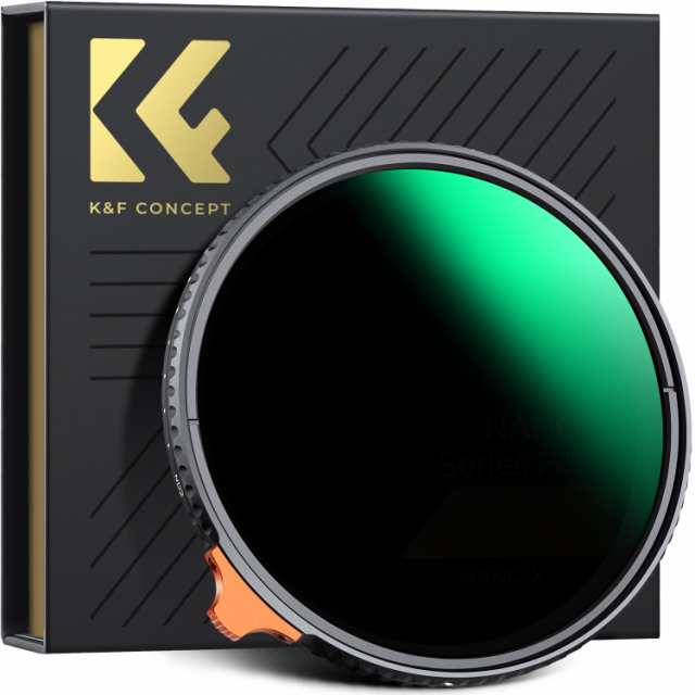 K＆F Concept 82mm 可変NDフィルター ND2-ND400 日本製AGC光学ガラス HD超解像力 低い反射率 360°無段階調節可能 28層ナノコーティング の通販は