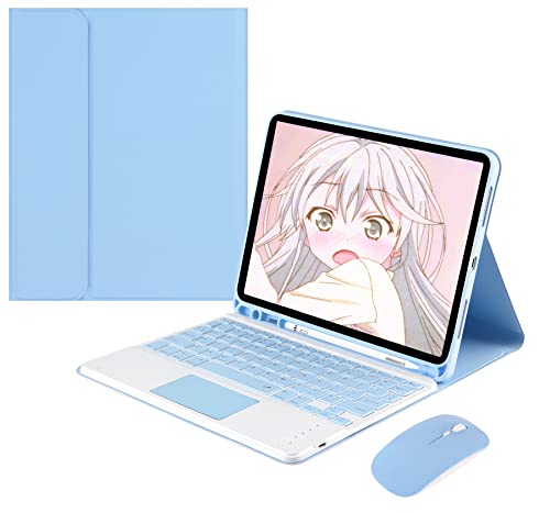 人気 2021新型 キーボードケース マウス付き タッチパッド搭載 iPad7 iPad 8 iPad 9 キーボード ケース 第7世代 8世代 9世代 ペンシルホの通販は