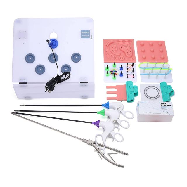 medtraing 腹腔鏡 縫合練習キット縫合セット HD USB内視鏡 4練習器具 8トレーニングモジュール医学生トレーニング