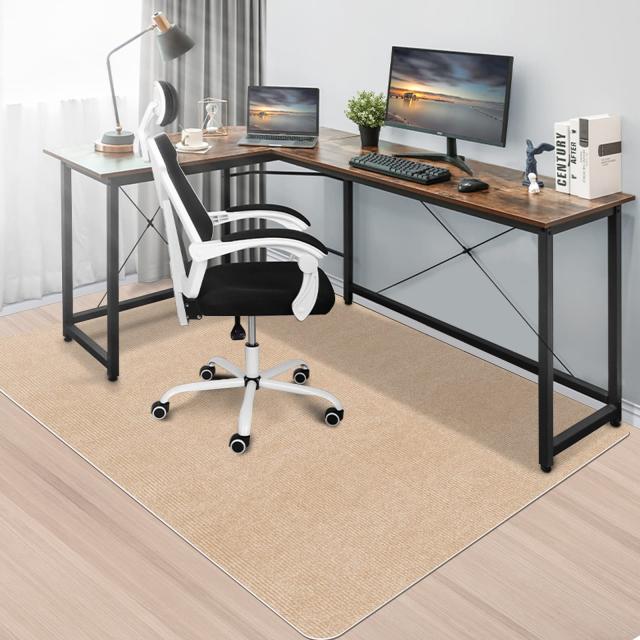 【Amazon 限定ブランド】デスクチェアマット【大判サイズ160×140cm 】厚さ4mm 床保護マット HAODEMI ダイニングマット ゲーミングチェア