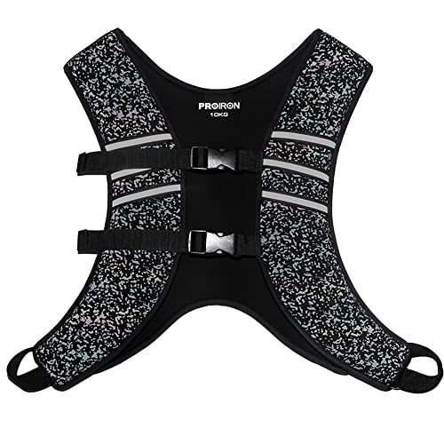 PROIRON ウェイトベスト10kg 重り ベスト トレーニング ベスト 重り 加重ベスト 水洗い可能 超快適 夜間安全反射の通販は 9,575円