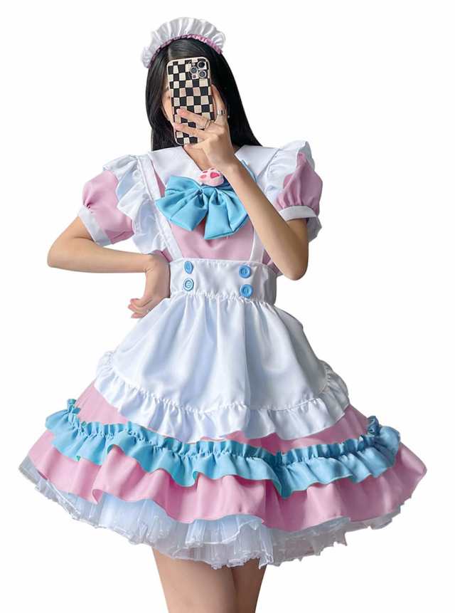FULINE] メイド服 コスプレ かわいい ロリータ 衣装 リボン
