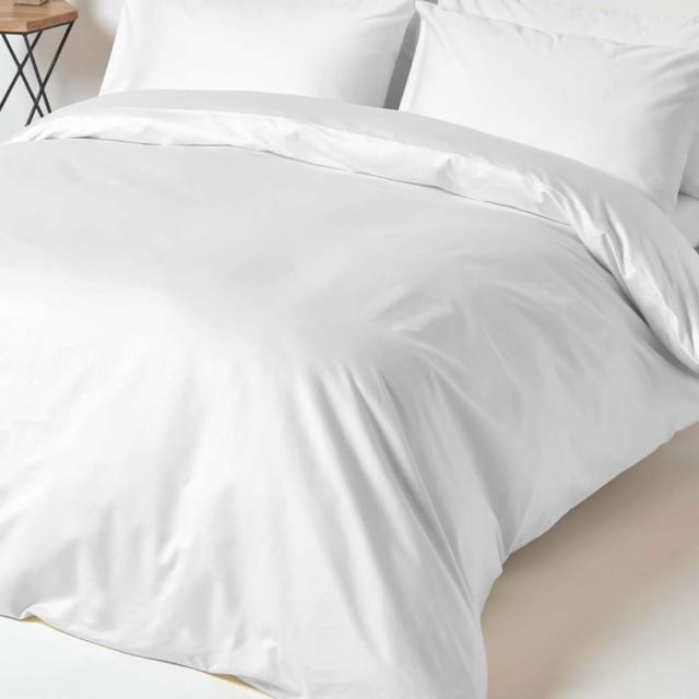 Pizuna 掛け布団4点セット ダブル400スレッドカウント 梳毛ロングステープル綿100％サテン織り洗濯機で洗えるキルト・カラーセット - 掛