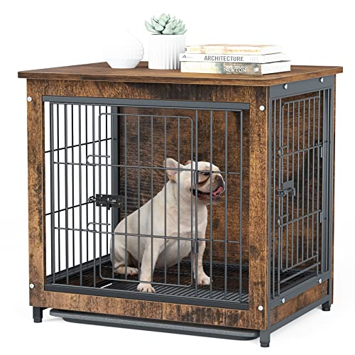 BingoPaw 扉付き 犬小屋 大型犬ケージ 屋根付きドッグハウス Lサイズ