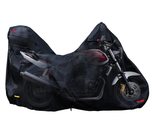 Barrichello(バリチェロ) バイクカバー BOX装着車専用モデル 高級 オックス 300Ｄ 使用 厚手 生地 防水 (BOX装着車専用2L, ブラック)