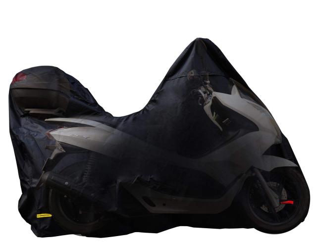 Barrichello(バリチェロ) バイクカバー BOX装着車専用モデル 高級 オックス 300Ｄ 使用 厚手 生地 防水 (BOX装着車専用1L, ブラック)