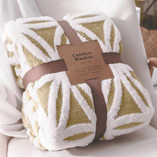 sledar(スレダー) 毛布 掛け毛布 クイーン 発熱二枚合わせ パイル シープ調 ふわふわ 丸洗いOK 抗菌防臭 防ダニ加工 北欧風 プレゼント