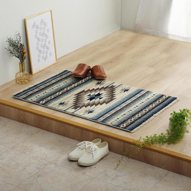 イケヒコ 玄関 選べる マット 長方形 単品 ピオス ブルー 約70×120cm 厚み 約11mm モルドバ製 へたりにくい 耐久性 弾力性 抗菌防臭 消の通販は 5,768円