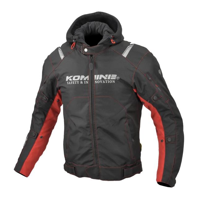 コミネ(KOMINE) バイク用 JK-5961 プロテクトウインタージャケット Neo Black/Red XL