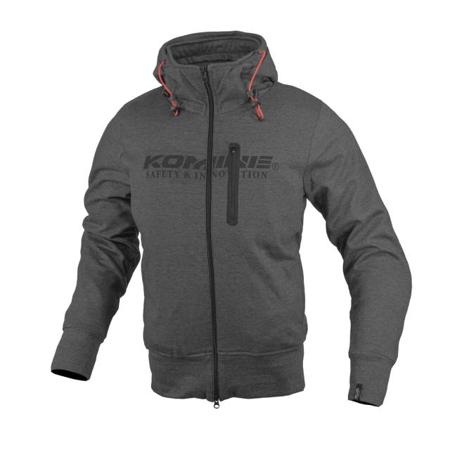 [KOMINE] バイク用 プロテクトKVパーカー JK-604 1290 秋冬春向け プロテクター CE規格レベル2 07-604 メンズ KOMINE Grey 3XL