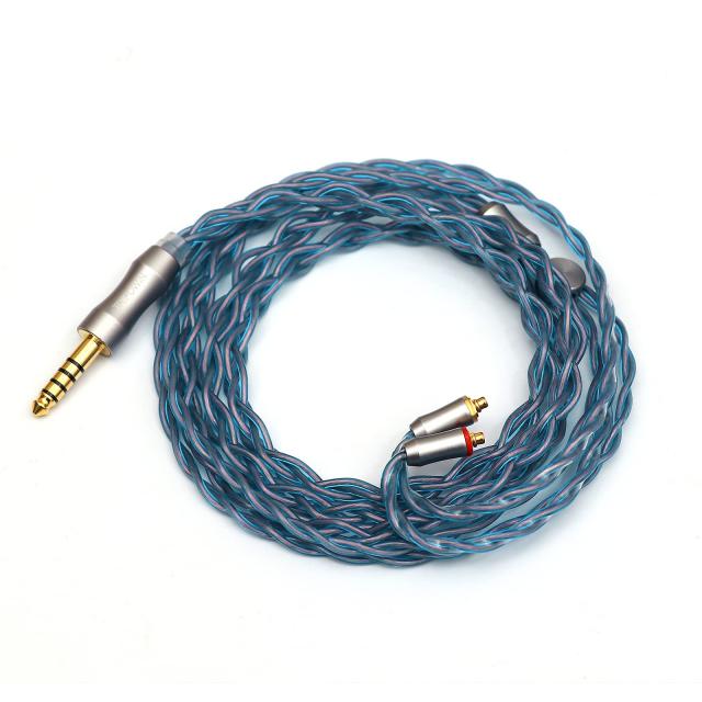 Tripowin Alteaアップグレードされた6N-OCC Litz 4コアHIFIイヤホンケーブル　高純度(99.9999%)6N単結晶銅ケーブル (MMCX差し込み式, 4.4
