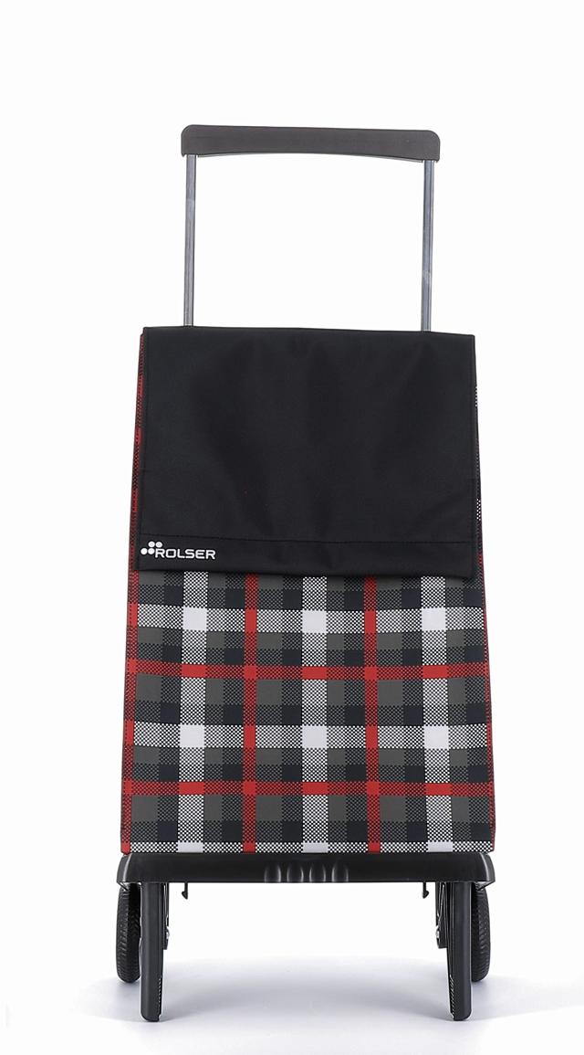 ロルサー(Rolser) 折りたたみ ショッピングカート プレガマティック スコティッシュ レッド 40L RS-101PL 大容量 コンパクト 静音 軽い
