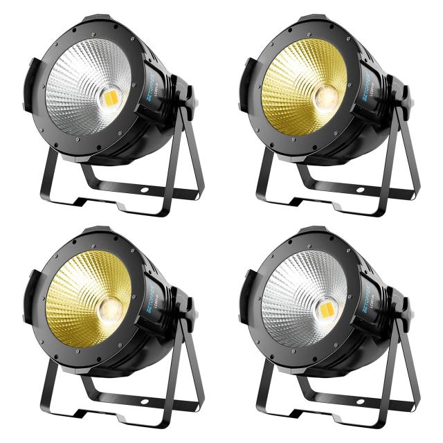 BETOPPER 舞台照明 100W COB スポットライト ステージライト ステージ照明 ストロボ効果照明 DMX512 2/4CH パーティライト DJ light クラ