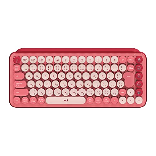 ロジクール POP KEYS K730RO メカニカル ワイヤレス キーボード ローズ 日本語配列 メカニカルキーボード ワイヤレスキーボード bluetoot