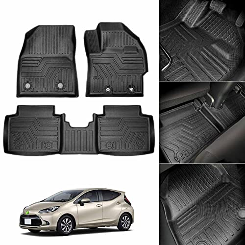 Cartist トヨタ 新型 アクア MX系 フロアマット 立体カーマット 車用 3Dフロアマット 立体構造 TOYOTA AQUA 2021年7月〜 車種専用設計 防