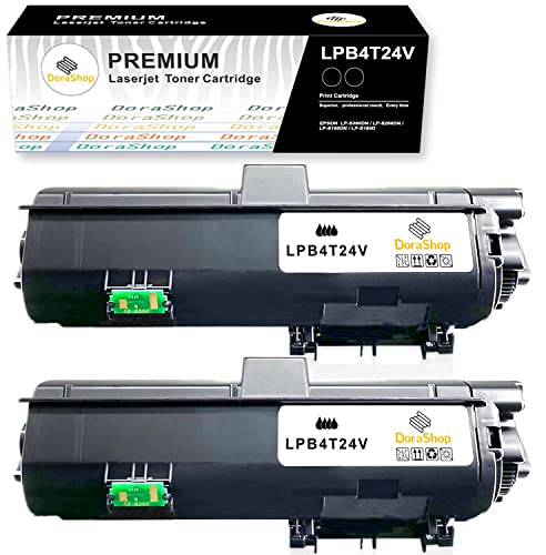 【Amazon.co.jp限定】EPSON エプソン用 LPB4T24 LPB4T24V BK×2 大容量　互換トナーカートリッジ 「ブラック 2本セット」 対応機種：epso