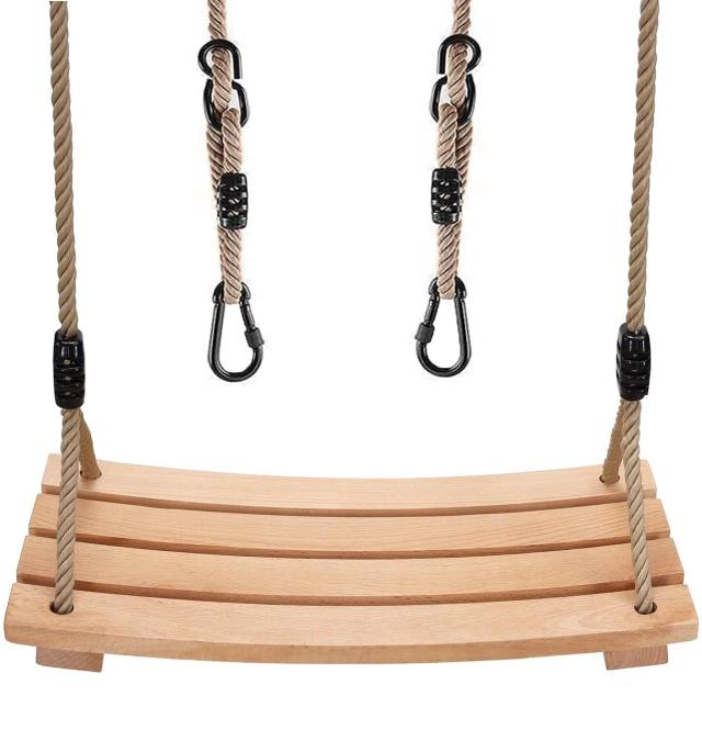 Leweet 木製ブランコ 子供と大人用 ぶらんこ 屋外 遊具 ブランコ 室内