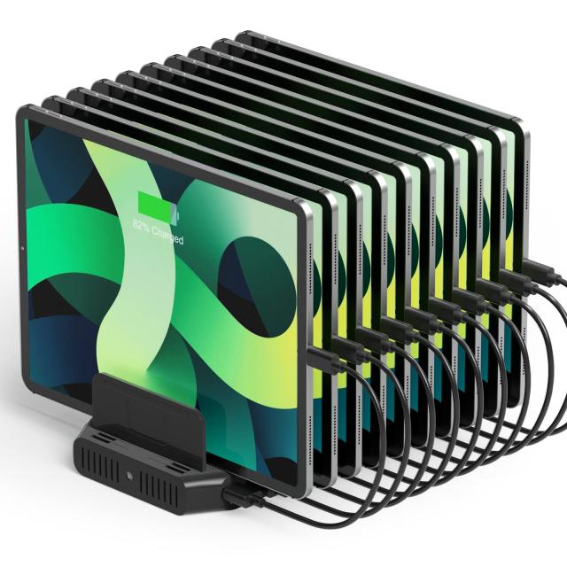 Unitek 2023 USB充電ステーション 10ポート PD18W PD60W 卓上充電スタンド 120W PSE認証済 10台同時充電 1.5A/2.4A/3A スマートIC搭載 複