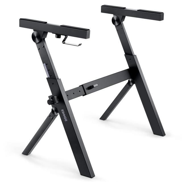 Donner 電子キーボード ピアノ Z型 スタンド 折りたたみ式 高さ55-85cm