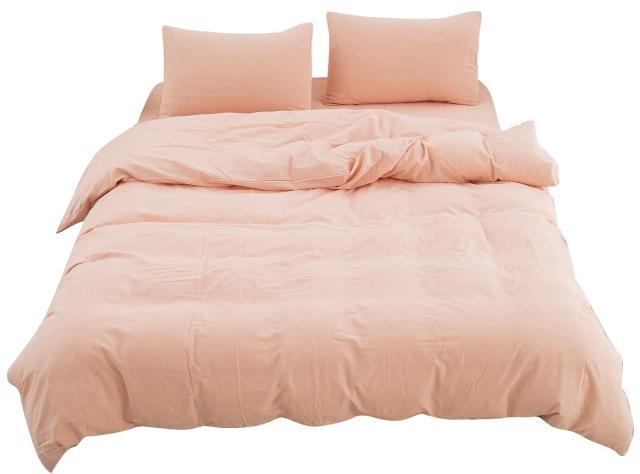 【掛け布団カバー ダブル 単品売り】オーガニックコットン 190x210cm 掛かバー 洗いざらしの綿100% 洗い替え 布団カバー 防ダニ 掛けふと