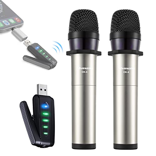 ワイヤレスマイクUSB ALVOXCON ハンド型マイク UHF コンデンサーマイク無線 コンパクト ハンドヘルドマイク ZOOM パソコン/スピーカー/iP 15,855円