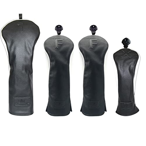 CRAFTSMAN（クラフトマン）ゴルフウッドカバー ヘッドカバー 4個セット（1ffx） ゴルフティー12個 ドライバー用・フェアウェイウッド用・